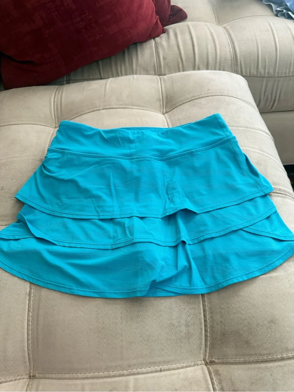 Athleta Turquoise Tiered Skort